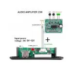 پخش کننده 12V پنلي MP3 با ريموت کنترل و بلوتوث