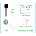 ترانزیستور BC548 NPN پکیج TO-92