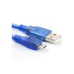 کابل USB به MICRO USB اندروید آبی شیلد دار (30 سانتی)