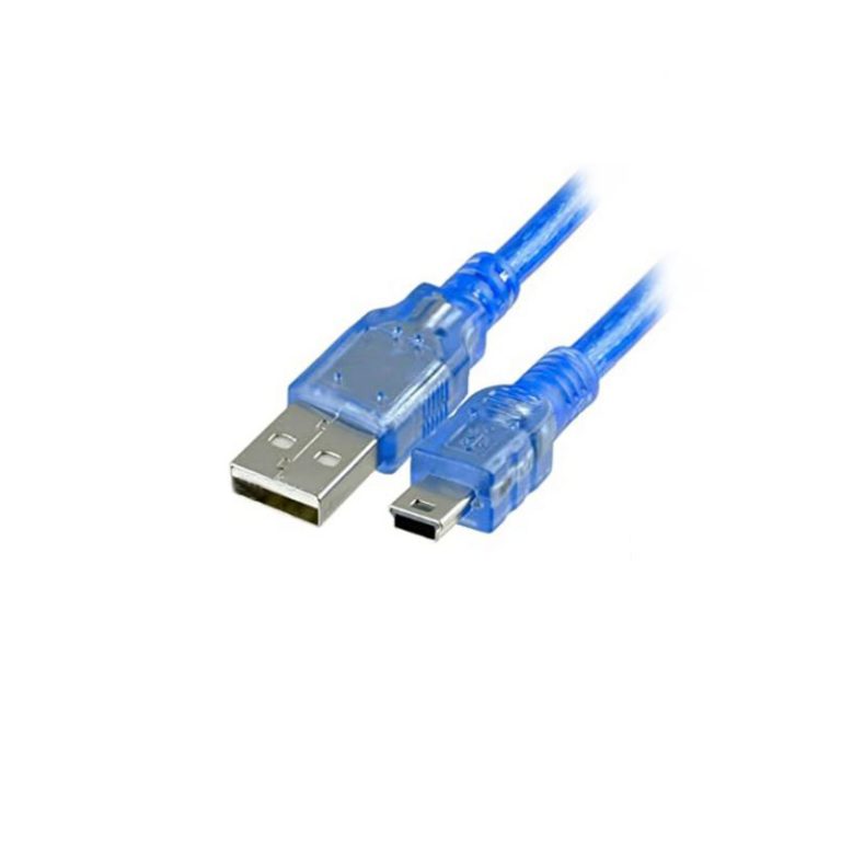 کابل تبدیل USB-A به Mini USB شیلددار 30 سانت
