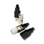 کانکتور USB-A نری لحیمی (Plug) به همراه کاور