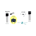 ترایاک MAC97A6 پکیج TO-92
