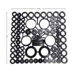 مجموعه 77 عددی واشر پلاستیکی آب بندی