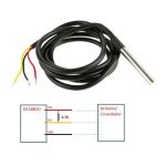 سنسور دما ضد آب با پوشش استیل ضد زنگ DS18b20