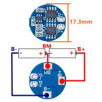 ماژول محافظ شارژ باتری لیتیومی 2 سل گرد 5A