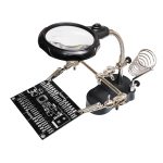 گیره مونتاژ ذره‌بین دار همراه با پایه هویه مدل TE-801