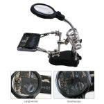 گیره مونتاژ ذره‌بین دار همراه با پایه هویه مدل TE-801