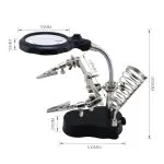گیره مونتاژ ذره‌بین دار همراه با پایه هویه مدل TE-801