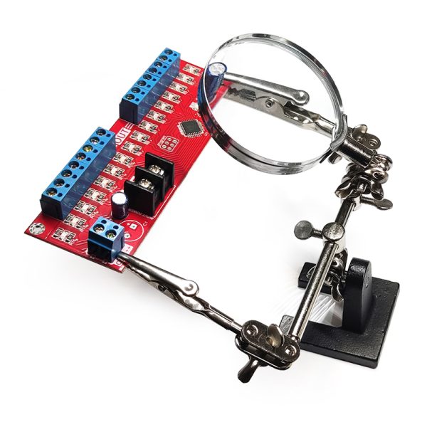 گیره مونتاژ ذره بین دار به همراه پایه هویه TE-805