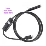 دوربین آندوسکوپ 1.3 مگاپیکسل با لنز 7mm و کابل 1 متر ارتباط USB سازگار با ویندوز و اندروید ضدآب