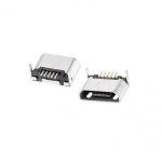 کانکتور Micro USB مادگی 5pin با دو هولدر DIP