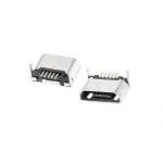 کانکتور Micro USB مادگی 5pin با دو هولدر DIP
