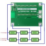 ماژول محافظ شارژ و دشارژ باتری لیتیومی 3 سل 40 آمپر
