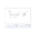 پیچ پلاستیکی M3 x 15 ارتفاع 15mm