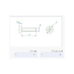 پیچ پلاستیکی M5 x 10 ارتفاع 10mm