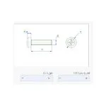 پیچ پلاستیکی M5 x 10 ارتفاع 10mm