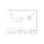 پیچ پلاستیکی M6 x 20 ارتفاع 20mm