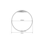 تگ RFID دستبندی سیلیکونی 125KHZ قطر 75mm (مشکی)