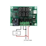 ماژول ترموستات دیجیتال XH-W1219 دارای نمایشگر و کلیدهای کنترلی