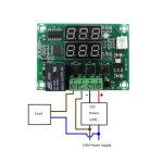 ماژول ترموستات دیجیتال XH-W1219 دارای نمایشگر و کلیدهای کنترلی