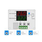 ماژول ترموستات دیجیتال XH-W1219 دارای نمایشگر و کلیدهای کنترلی