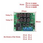 ماژول ترموستات دیجیتال XH-W1219 دارای نمایشگر و کلیدهای کنترلی