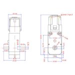 موتور گیربکس دار دو محوره 1:48 3-6 ولتی