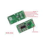 ماژول سنسور تشخیص حرکت مایکروویو RCWL- 0516 با زاویه 360 درجه