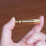 تبدیل فیش 3.5 میلیمتری به 6.3 میلیمتری aux مدل گلد