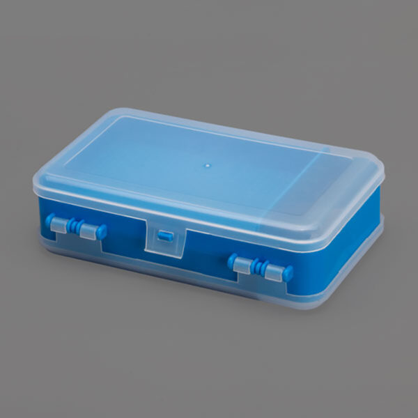 جعبه قطعات و ابزار دو طرفه رنگ آبی