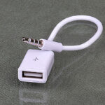 کابل تبدیل USB به جک 3.5 میلیمتری صدا (شارژ گوشی)