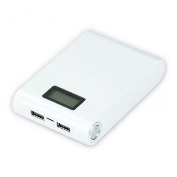 کیس پاوربانک 12000mAh دو خروجی USB به همراه نمایشگر و برد 4 باتری