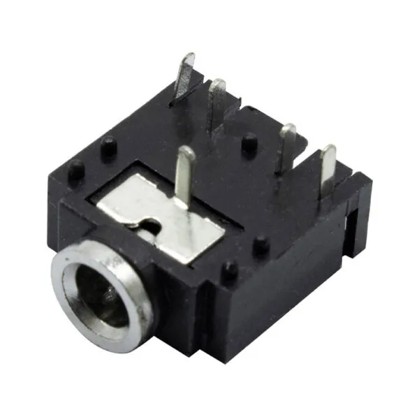 جک هدفون 3.5mm استریو کوتاه -مشکی 3F07