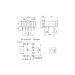 جک هدفون 3.5mm استریو کوتاه -مشکی 3F07