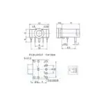 جک هدفون 3.5mm استریو کوتاه -مشکی 3F07