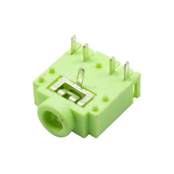 جک هدفون 3.5mm استریو کوتاه -سبز 3F07