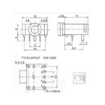 جک هدفون 3.5mm استریو کوتاه -سبز 3F07