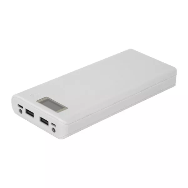 کیس پاوربانک 30000mAh دو خروجی USB به همراه نمایشگر و برد 8 باتری مدل A8