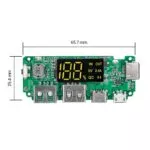 ماژول پاوربانک فست 5V 2.4A دارای نمایشگر H961