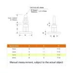 اسپیسر پلاستیکی PCB مدل PA66 ارتفاع 14mm