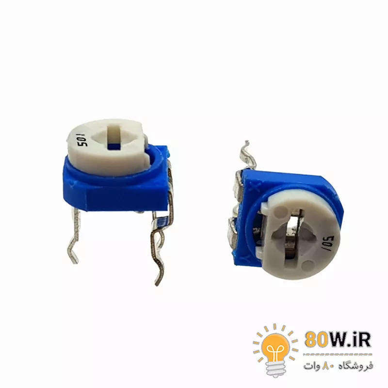پتانسیومتر خوابیده پلاستیکی 500ohm