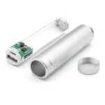 کیس پاوربانک جیبی تک سل فلزی دارای خروجی 5V 1A