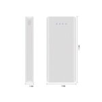 کیس پاوربانک 20000mAh با ورودی Type-C و micro USB و دو خروجی USB مدل W8