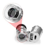 ذره بین میکروسکوپی 60x چراغدار