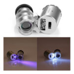 ذره بین میکروسکوپی 60x چراغدار