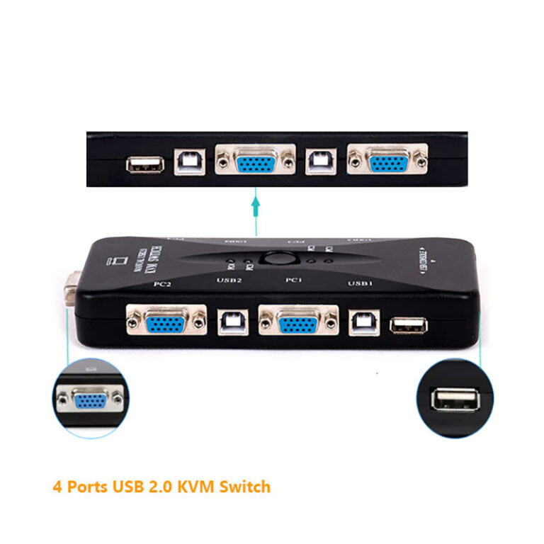 سوییچ 4 پورت USB KVM