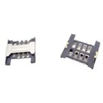 سوکت سیم کارت 6PIN پلاستیکی با هولدر فلزی