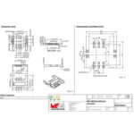سوکت سیم کارت 6PIN پلاستیکی با هولدر فلزی