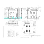 سوکت سیم کارت Micro Sim اتوماتیک 6 پین