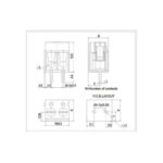 ترمینال پیچی مدل KF300-2Pin رنگ آبی